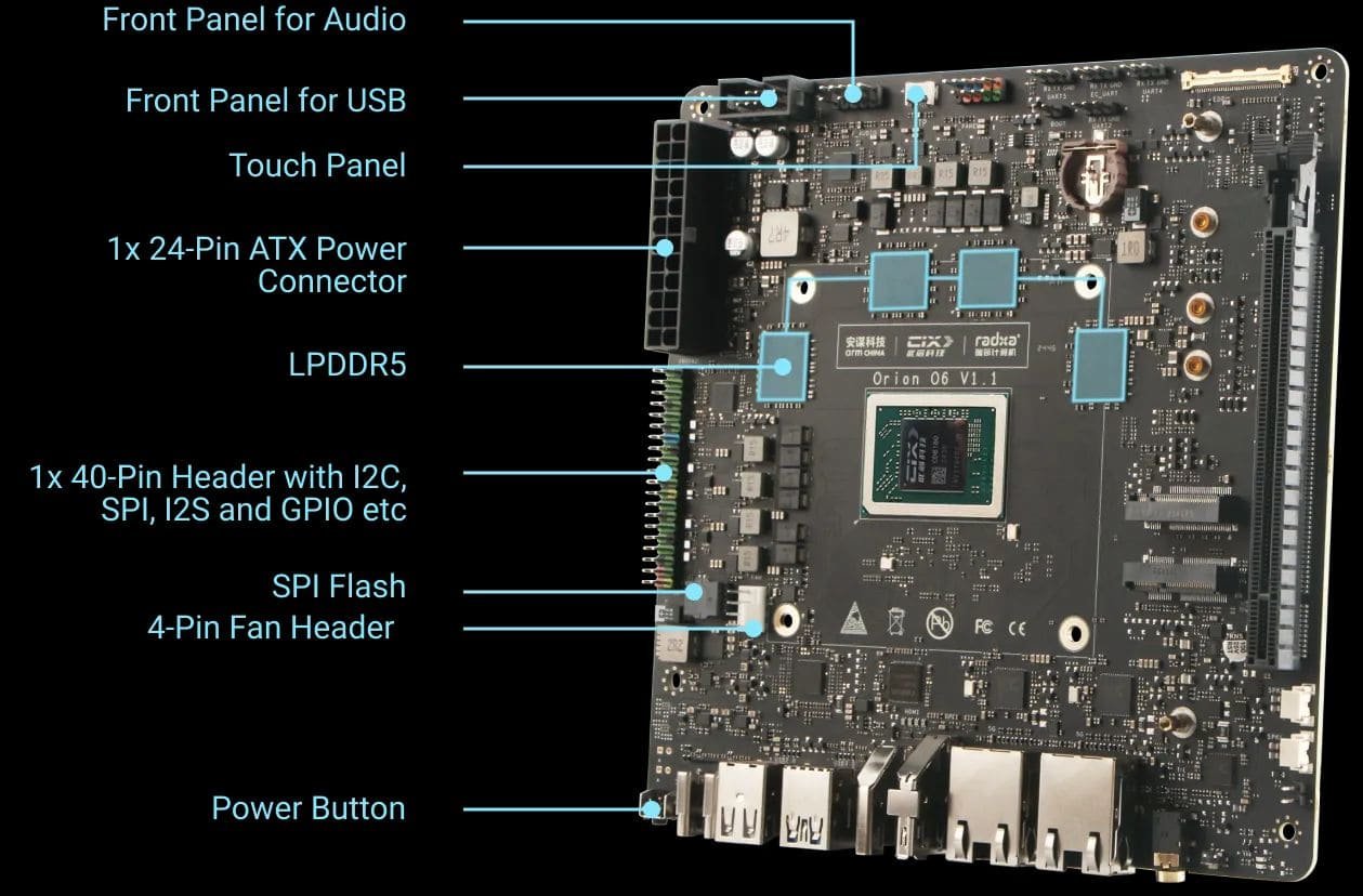 Radxa Orion O6 ARM V9 Mytexno L04