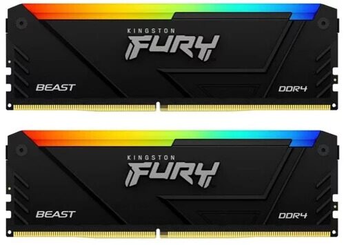 Оперативная память Kingston FURY Beast Black RGB [KF432C16BB2AK2/64] 64 ГБ