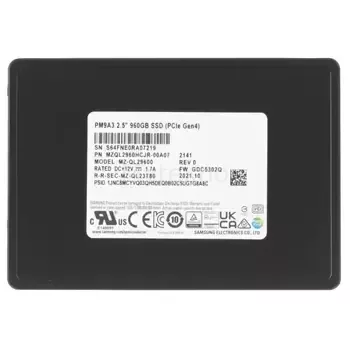 Твердотельный накопитель Samsung 960 Gb ENTERPRISE U.2 MZQL2960HCJR-00A07