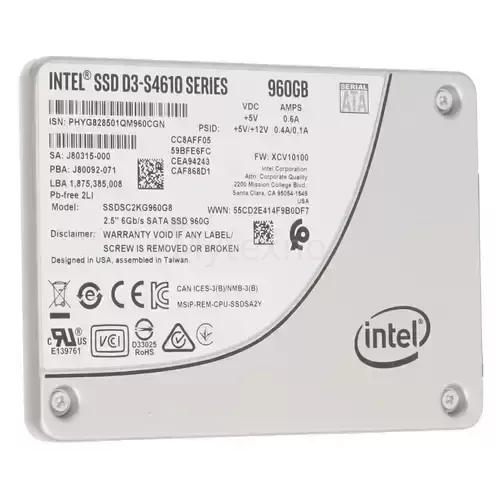 ТвердотельныйнакопительIntel960GbDCD3-S4610SSDSC2KG960G801_1