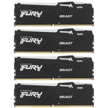 Оперативная память Kingston FURY Beast Black RGB  [KF560C40BBAK4-64]
