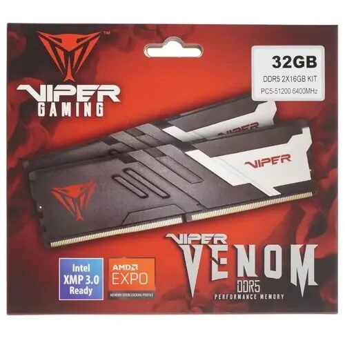 Оперативнаяпамять32Gb6400MHzPATRIOTVIPERVENOM(PVV532G640C32K)_1_57538