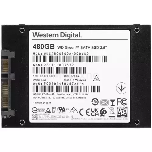 ТвердотельныйнакопительWesternDigital480GbGreenWDS480G3G0A_2