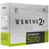 Видеокарта MSI GeForce RTX 5070 VENTUS 2X WHITE OC  [RTX 5070 12G VENTUS 2X OC WHITE]