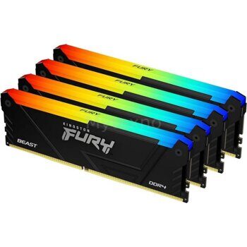 Оперативная память 128 Gb 3200 MHz Kingston FURY Beast Black RGB (KF432C16BB2AK4/128)