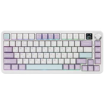 Клавиатура проводная + беспроводная AJAZZ AK820 MAX цвет фиолетовый [MD1-AK820MAX-3-RGB-DIY-MS-PWB]