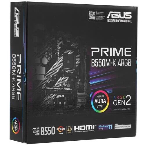 Материнская плата ASUS PRIME B550M-K ARGB