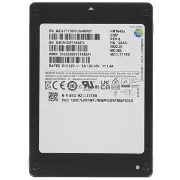 Твердотельный накопитель Samsung 1920 Gb ENTERPRISE MZILT1T9HBJR-00007