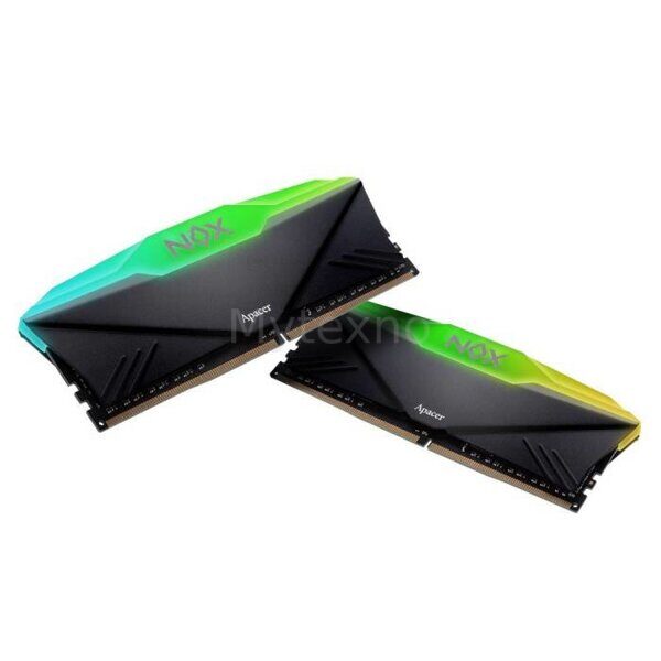 Оперативная память 16 Gb 3600 MHz Apacer NOX RGB Black (AH4U16G36C25YNBAA-2)