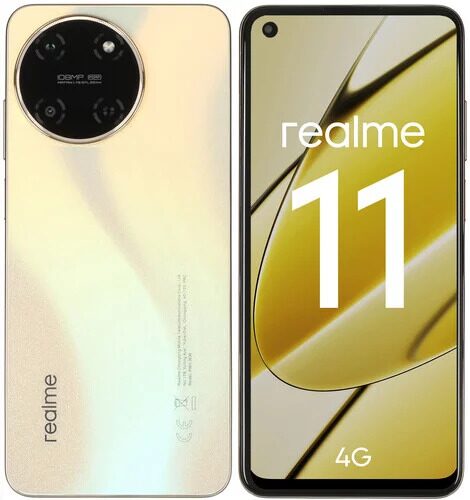 6.4 Смартфон realme 11 128 ГБ золотистый [631011000555]