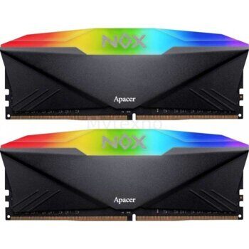 Оперативная память 16 Gb 3200 MHz Apacer NOX RGB Black (AH4U16G32C28YNBAA-2)