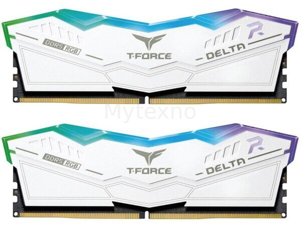 Оперативная память 32 Gb 7000 MHz Team Group T-FORCE DELTA RGB White (FF4D532G7000HC34ADC01)