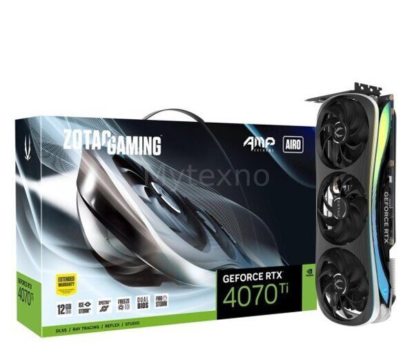 Zotac GeForce RTX 4070 Ti Gaming AMP EXTREME AIRO 12GB G / ZT-D40710B-10P