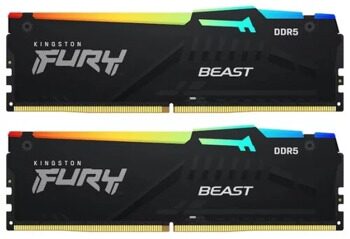 Оперативная память Kingston FURY Beast Black AMD RGB [KF560C36BBEAK2-64] 64 ГБ