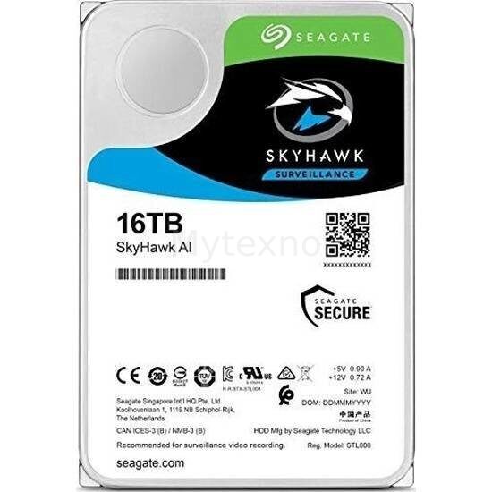 Жесткий диск Seagate 16000 Gb SKYHAWK Al SURVEILANCE (ST16000VE002)