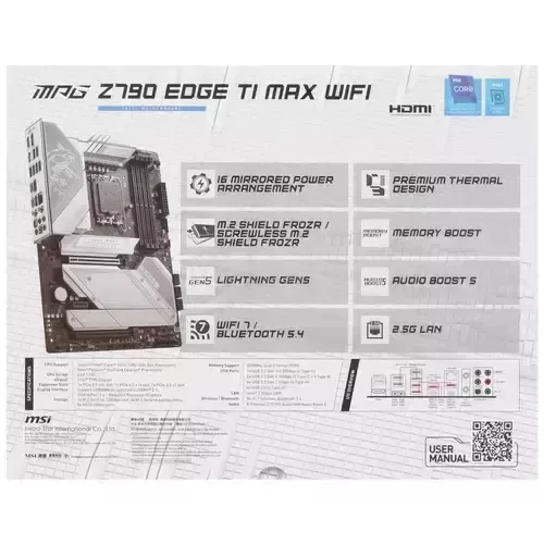 МатеринскаяплатаMSIMPGZ790EDGETIMAXWIFI_7