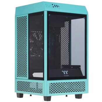 Корпус Thermaltake The Tower 100 Turquoise [CA-1R3-00SBWN-00] бирюзовый