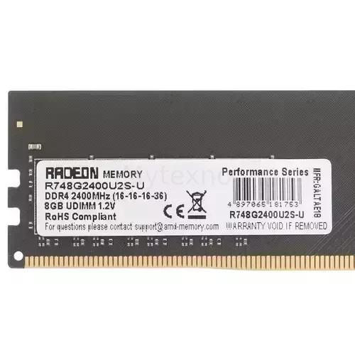 Оперативнаяпамять8Gb2400MHzAMDR7PERFOMANCESERIESBlack(R748G2400U2S-UO)_2