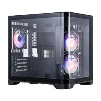 Компьютерный корпус 1STPLAYER UVIEW UV5 ARGB Black (UV5-BK-2FC7R-1FC7)