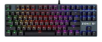 Клавиатура проводная ZONE 51 ADAMANT TKL  [Z51-ADM-BK]