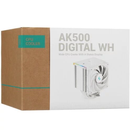 Кулер для процессора DEEPCOOL AK500 DIGITAL WH [R-AK500-WHADMN-G]