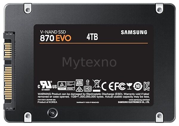 ТвердотельныйнакопительSamsung4000Gb870EVOMZ-77E4T0BW_3