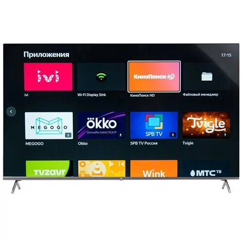 50" (127 см) LED-телевизор DEXP 50UCY1/G серый