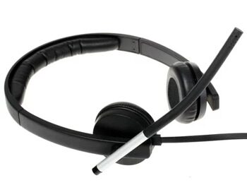 Проводные наушники Logitech H650e черный [981-000545]