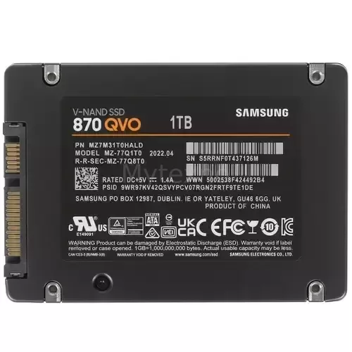 ТвердотельныйнакопительSamsung1000Gb870QVOMZ-77Q1T0BW_1