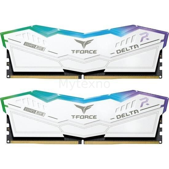 Оперативная память 32 Gb 8000 MHz Team Group T-FORCE DELTA RGB White (FF4D532G8000HC38DDC01)