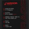 16 Ноутбук ARDOR Gaming RAGE R16-R7ND403 серый