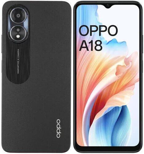 6.56" Смартфон OPPO A18 128 ГБ черный [631001001607]