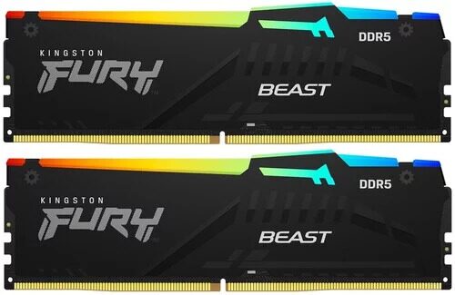 Оперативная память Kingston FURY Beast Black RGB [KF556C40BBAK2-32] 32 ГБ