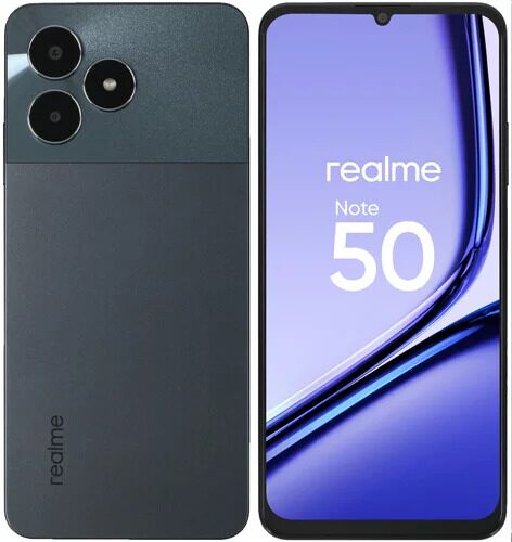 6.74 Смартфон realme Note 50 256 ГБ черный [6941764434592]