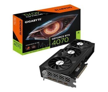 Видеокарта Gigabyte GeForce RTX 4070 WindForce OC 12G GV-N4070WF3OC-12GD