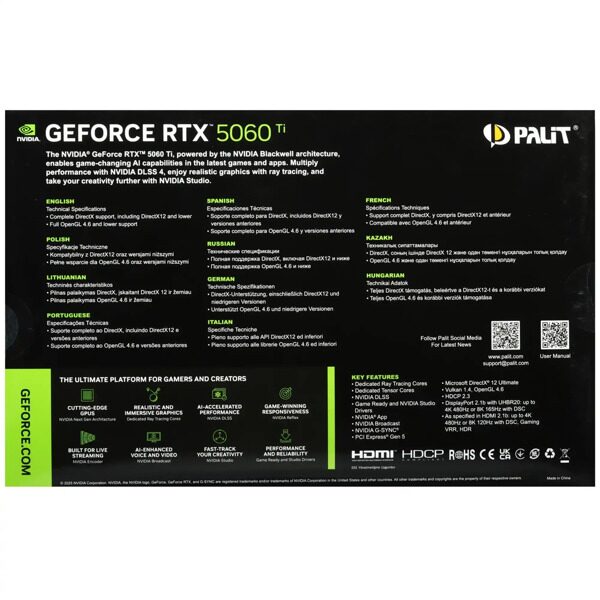 Palit GeForce RTX 5060 Ti Dual Mytexno P09