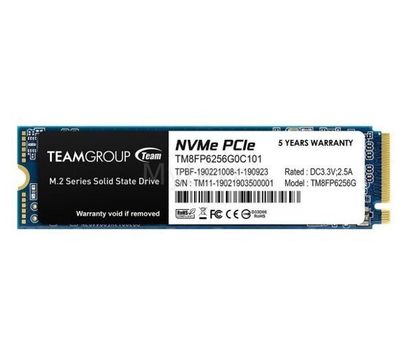 Team Group 256GB M.2 PCIe NVMe MP33 / TM8FP6256G0C101