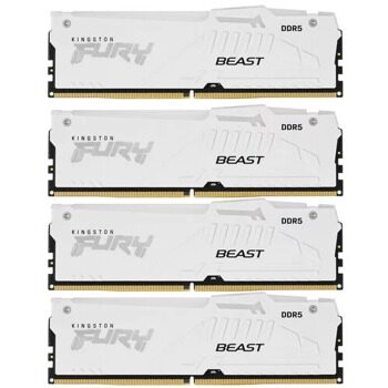 Оперативная память Kingston FURY Beast White RGB [KF556C40BWAK4-64] 64 ГБ