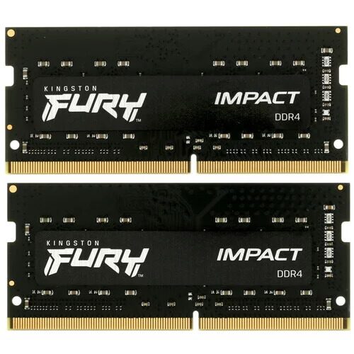 Оперативная память SODIMM Kingston FURY Impact [KF432S20IBK2/16] 16 ГБ