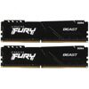 Оперативная память Kingston FURY Beast Black [KF437C19BBK2/16] 16 ГБ