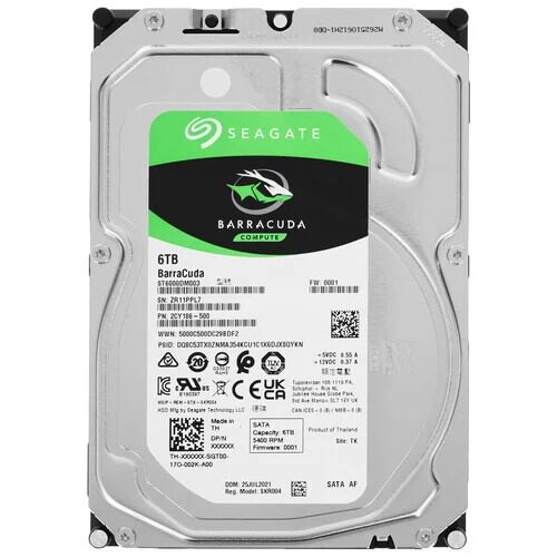 6 ТБ Жесткий диск Seagate BarraCuda  [ST6000DM003]