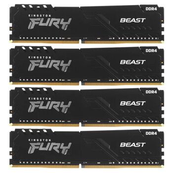 Оперативная память Kingston FURY Beast Black  [KF436C18BBK4/128]