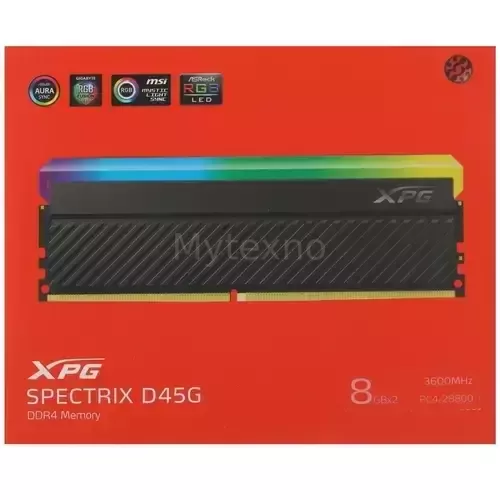 Оперативнаяпамять16Gb3600MHzADATAGAMMIXD45GRGBBlack(AX4U36008G18I-DCBKD45G)_4