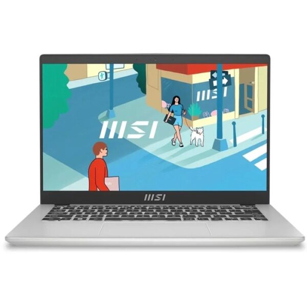 MSI Modern 14 Intel Core i5 1335U 1300MHz/14/1920x1080/16GB/512GB SSD/Intel Iris Xe Graphics/Wi-Fi/Bluetooth/DOS (9S7-14J112-1279) Silver