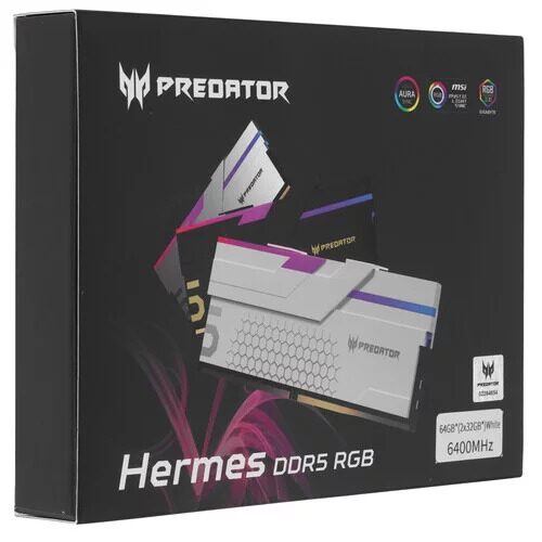 Оперативная память Acer Predator Hermes RGB [BL.9BWWR.423] 64 ГБ