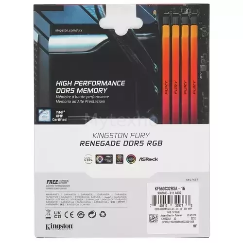 Оперативнаяпамять16Gb6000MHzKingstonFURYRENEGADERGB(KF560C32RSA-16)_5