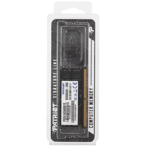 Оперативная память SODIMM Patriot Signature Line [PSD516G560081S] 16 ГБ