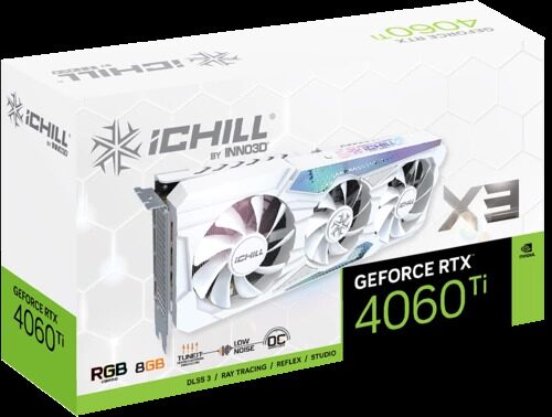 ВидеокартаINNO3DGeForceRTX4060TiICHILLX3WHITE[C406T3-08D6X-17113280]_1_5490128