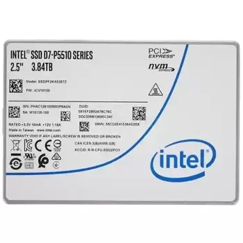 Твердотельный накопитель Intel 3840 Gb U.2 DC D7-P5510 SSDPF2KX038TZ01