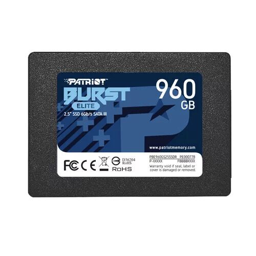 960 ГБ 2.5 SATA накопитель Patriot Burst Elite  [PBE960GS25SSDR]